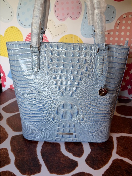 Brahmin Handbags - BRAHMIN EZRA HEAVENLY BLUE TOTE NWT PRETTY EYE PLACEMENT